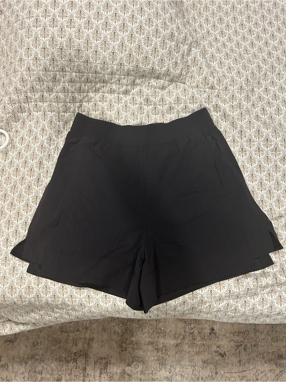 lululemon athletica Black Athletic Knit Waist Shorts